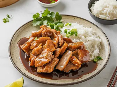 ASSIETTE PORC AU CARAMEL 320G