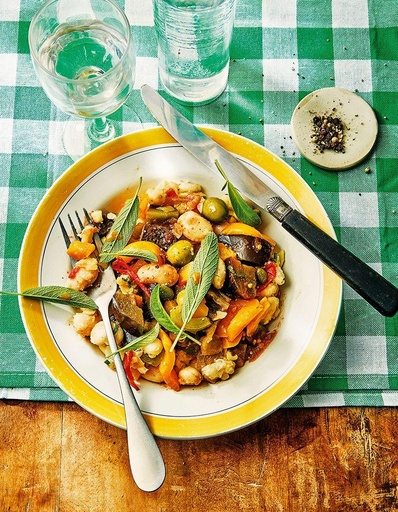 [EP5470] ASSIETTE LÉGUMES ET PURÉE DE HARICOTS BLANCS 320G